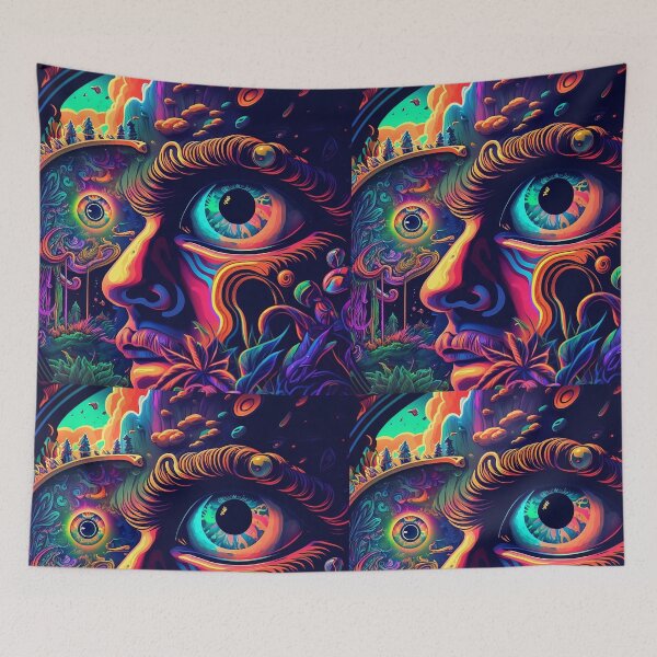 Item preview, Trippy Psychedelic Man designed and sold by VibrantView.