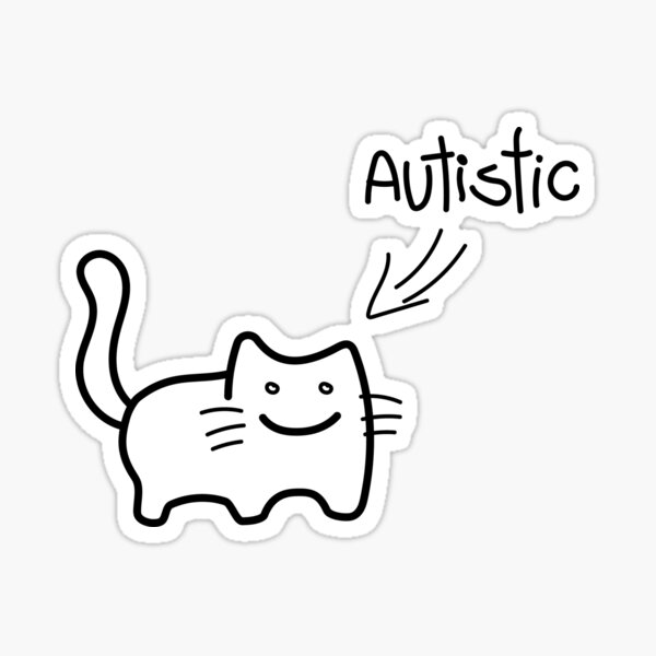 Item preview, autistic cat designed and sold by pets-.