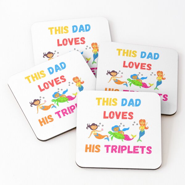 Item preview, This Dad Loves His Triplets designed and sold by Delnet ⭐⭐⭐⭐⭐.