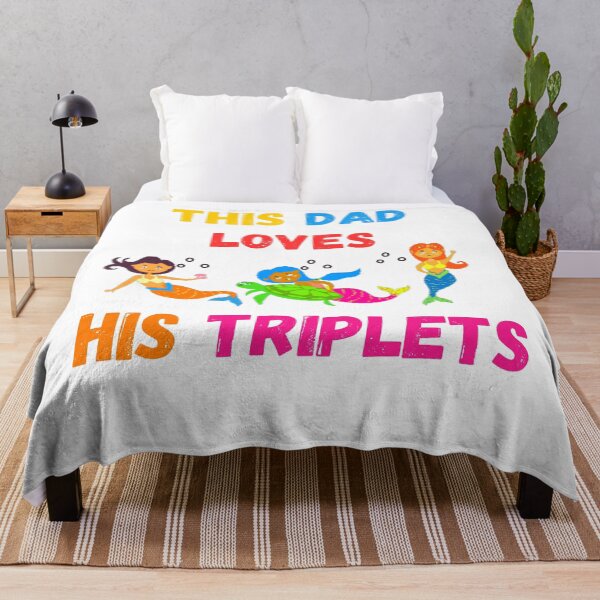 Item preview, This Dad Loves His Triplets designed and sold by Delnet ⭐⭐⭐⭐⭐.