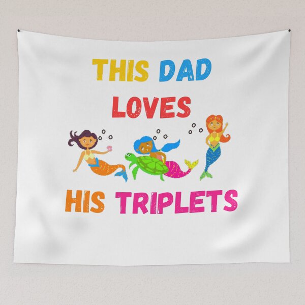 Item preview, This Dad Loves His Triplets designed and sold by Delnet ⭐⭐⭐⭐⭐.
