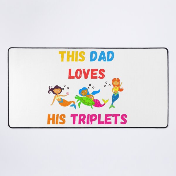 Item preview, This Dad Loves His Triplets designed and sold by Delnet ⭐⭐⭐⭐⭐.