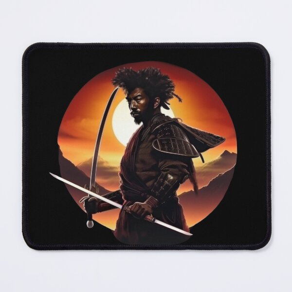 Item preview, Afrofuturism Samurai Warrior w/Sun designed and sold by SurrealeyeSEA.