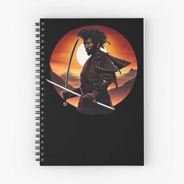 Item preview, Afrofuturism Samurai Warrior w/Sun designed and sold by SurrealeyeSEA.