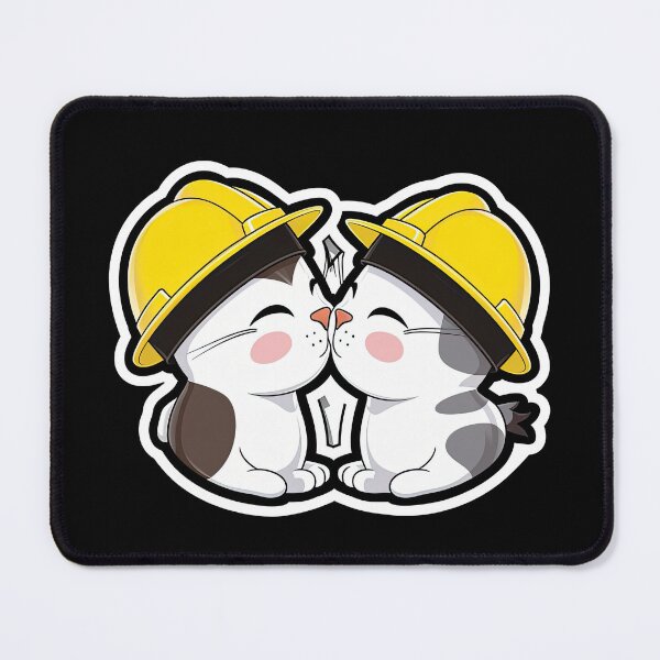 Item preview, Catswithhardhats Sticker designed and sold by MikAImageShop.