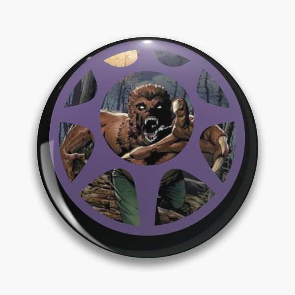 Item preview, Werewolf by Night Midnight Suns Circle Logo  designed and sold by Midnightbloodstone.