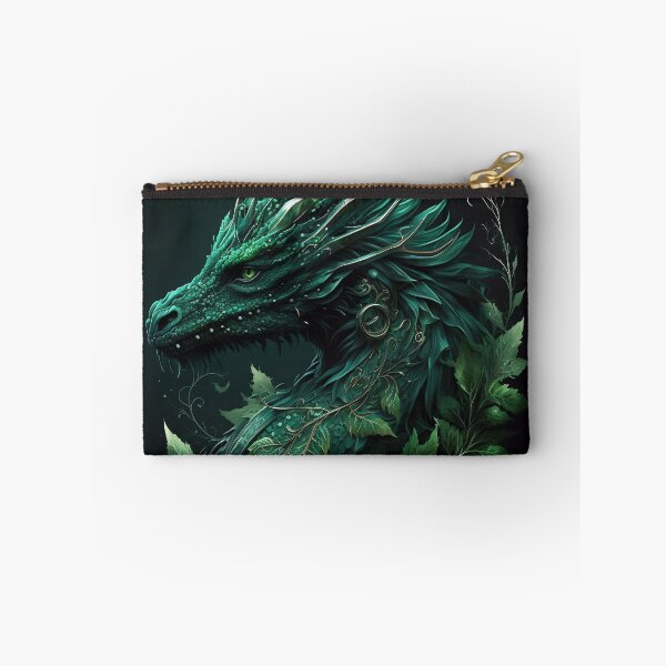 Item preview, Nature Protector Magic Green Dragon Surrounded by Green Leaves designed and sold by Markooz85.