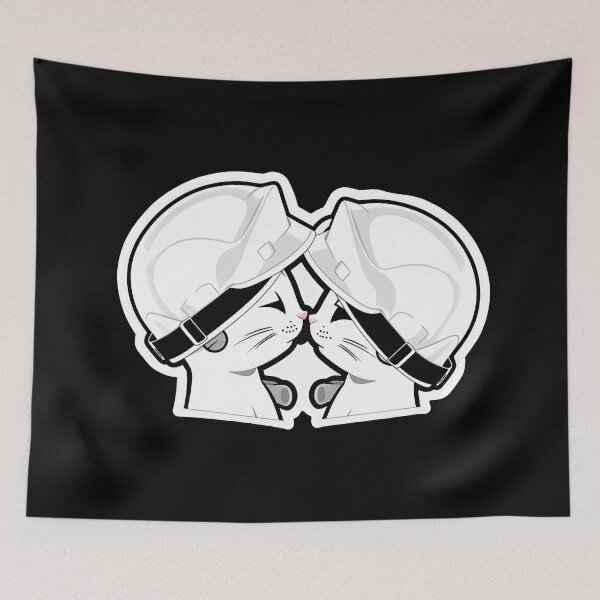 Item preview, Cute Catswithhardhats Sticker designed and sold by MikAImageShop.