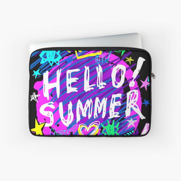 Item preview, Hello summer smile more. Funny t-shirt aesthetic doodle stickers designed and sold by Bearlala.