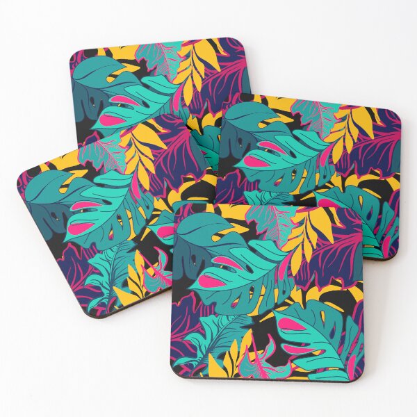 Item preview, Tropical rainforest floral pattern designed and sold by Mashusha-art.
