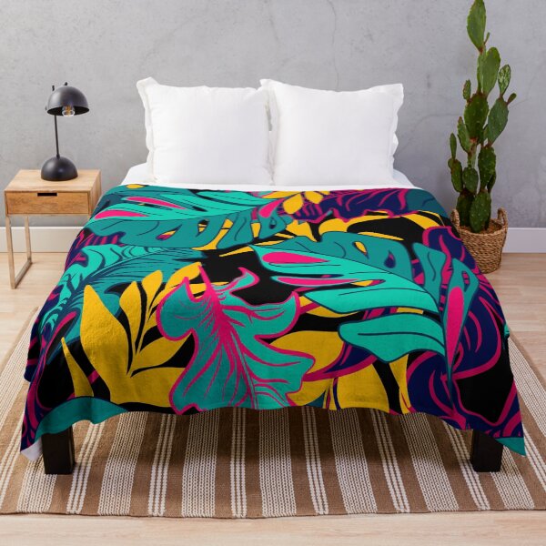 Item preview, Tropical rainforest floral pattern designed and sold by Mashusha-art.
