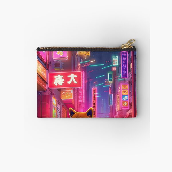 Item preview, Shiba Inu explores a Neon Lit Street designed and sold by THC Studios.
