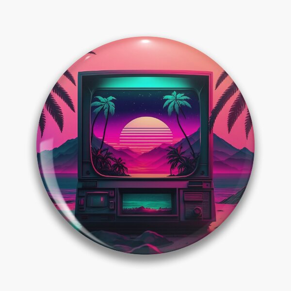 Item preview, Vaporwave CRT TV designed and sold by VibrantView.