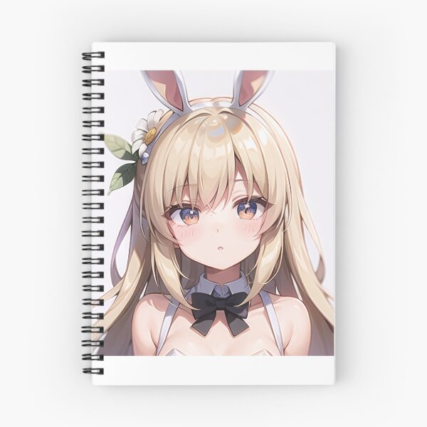 Item preview, A Cute Bunny Girl With a Flower Tiara Sticker Very Kawaii designed and sold by HikariAtelier.