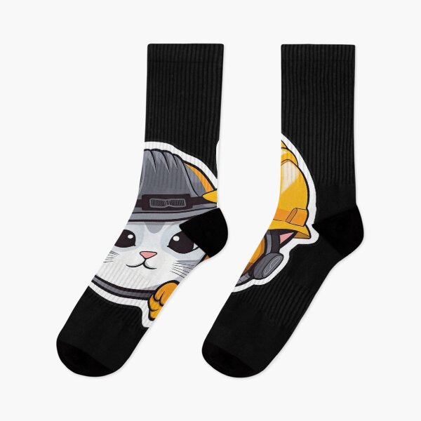Item preview, Kawaii Catswithhardhats Sticker designed and sold by MikAImageShop.