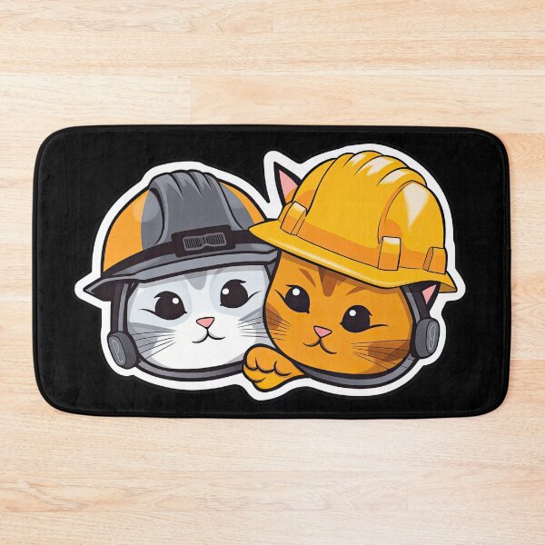 Item preview, Kawaii Catswithhardhats Sticker designed and sold by MikAImageShop.