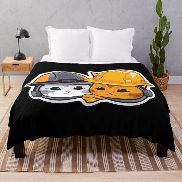 Item preview, Kawaii Catswithhardhats Sticker designed and sold by MikAImageShop.