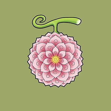 one piece hana hana no mi, flower flower fruit Sticker for Sale by daegan0