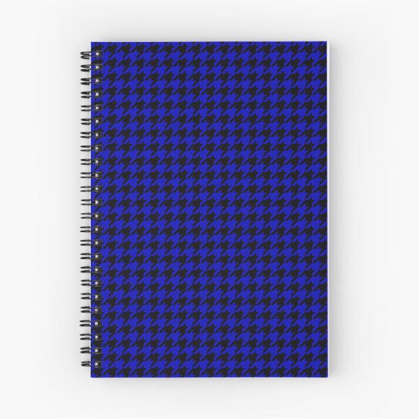 Item preview, Houndstooth pattern in black, blue designed and sold by Kreativa1.