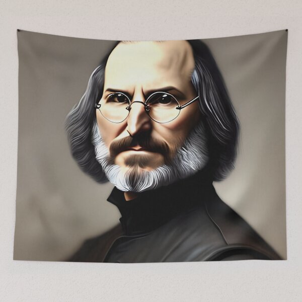 Item preview, steve jobs in rembrandt style designed and sold by redstar-design.