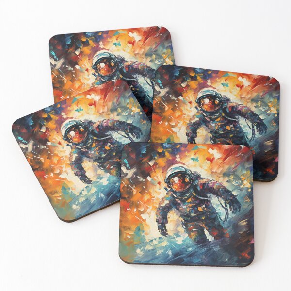 Item preview, Astronaut Walking in Water Oil Painting  designed and sold by Impostrich.