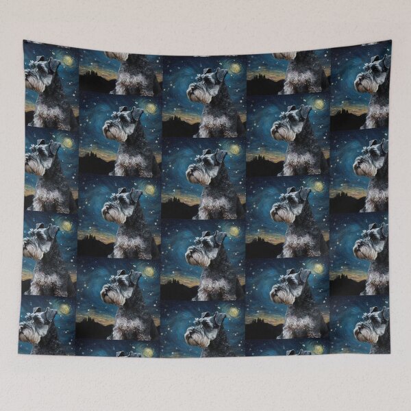 Item preview, Starry Night Schnauzer designed and sold by OlympicsMerch.