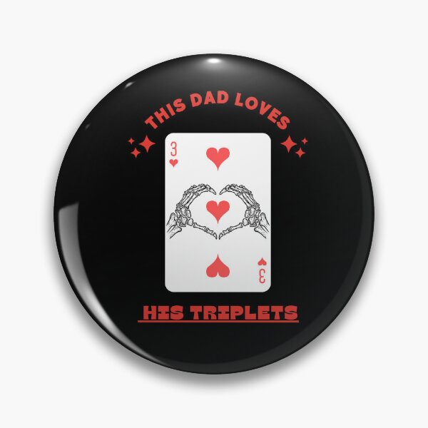 Item preview, this dad loves his triplets designed and sold by Beautiful-R  ⭐⭐⭐⭐⭐ (7,5k).