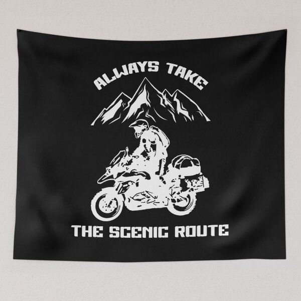 Item preview, Always Take The Scenic Route Motorbike Adventure Motorcycle designed and sold by Vrabis.