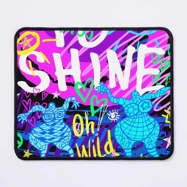 Item preview, Born to shine wild party. Funny t-shirt aesthetic doodle stickers designed and sold by Bearlala.