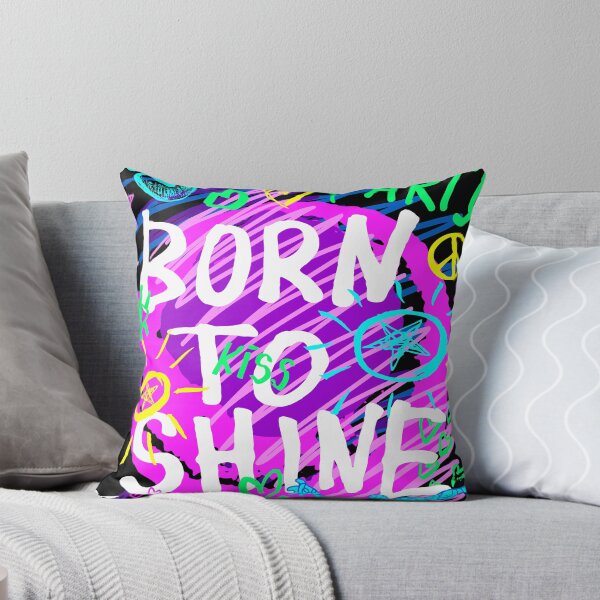 Item preview, Born to shine wild party. Funny t-shirt aesthetic doodle stickers designed and sold by Bearlala.