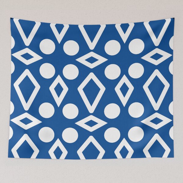 Artikelvorschau, White diamonds and circles  entworfen und verkauft von awsomepatterns.