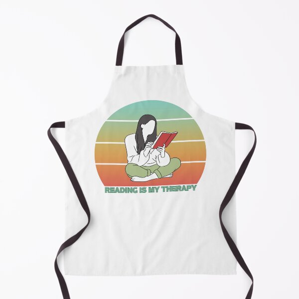 Item preview, Reading is My Therapy Retro Sunset designed and sold by Print-A-Joke.