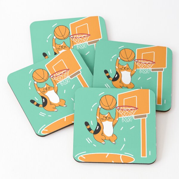 Item preview, Cat Dunks the Basketball designed and sold by TheHellSong.