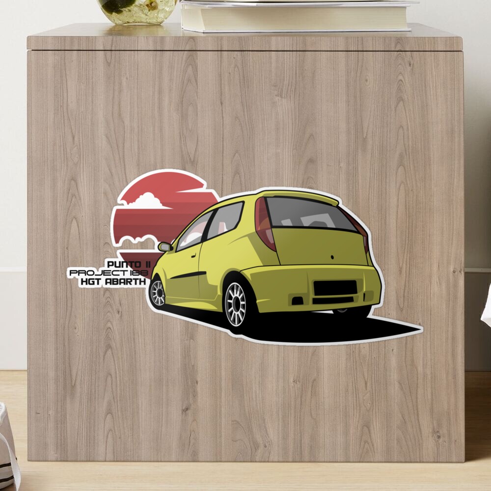 Fiat Punto Sticker for Sale by LumassDesign