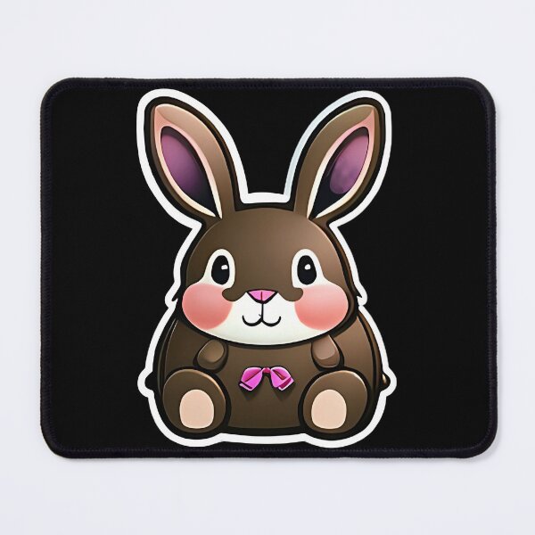 Item preview, Chocolate Pudgy Bunny designed and sold by ArtByNabes.