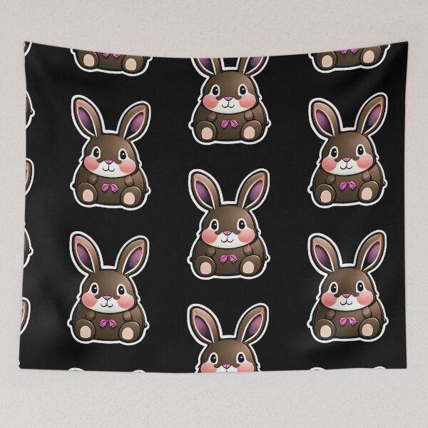 Item preview, Chocolate Pudgy Bunny designed and sold by ArtByNabes.