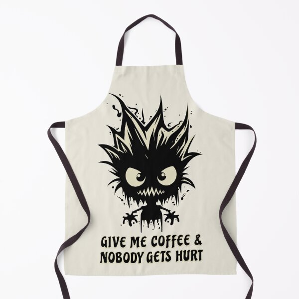 Item preview, Give Me Coffee And Nobody Gets Hurt - dark humour Coffee Gift designed and sold by InkyGenies.