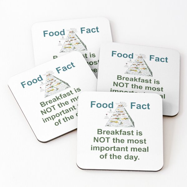 Item preview, Breakfast Is Not The Most Important Meal - Food Fact designed and sold by CrankyOldDude.