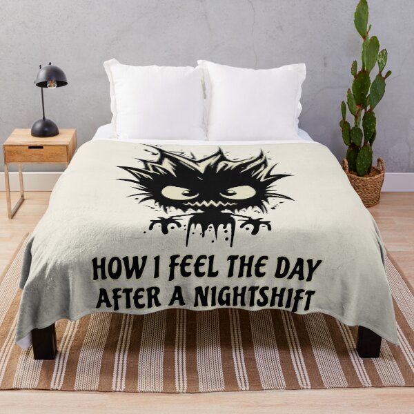 Item preview, How I Feel The Day After A Nightshift - Funny dark humour Gift designed and sold by InkyGenies.