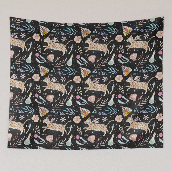 Item preview, Magic tiger and moth pattern dark academia designed and sold by martinacartina.