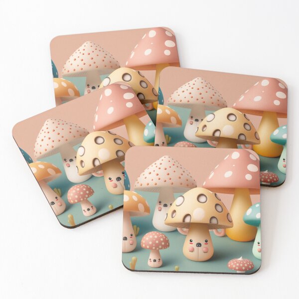 Item preview, Kawaii Mushroom Family designed and sold by PilferedPorch.