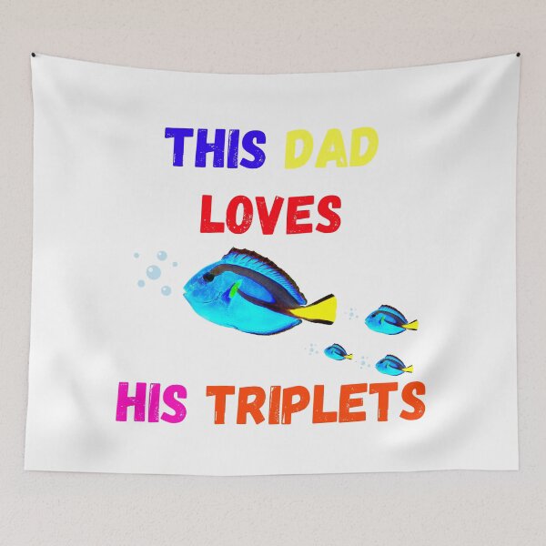 Item preview, This Dad Loves His Triplets designed and sold by Delnet ⭐⭐⭐⭐⭐.