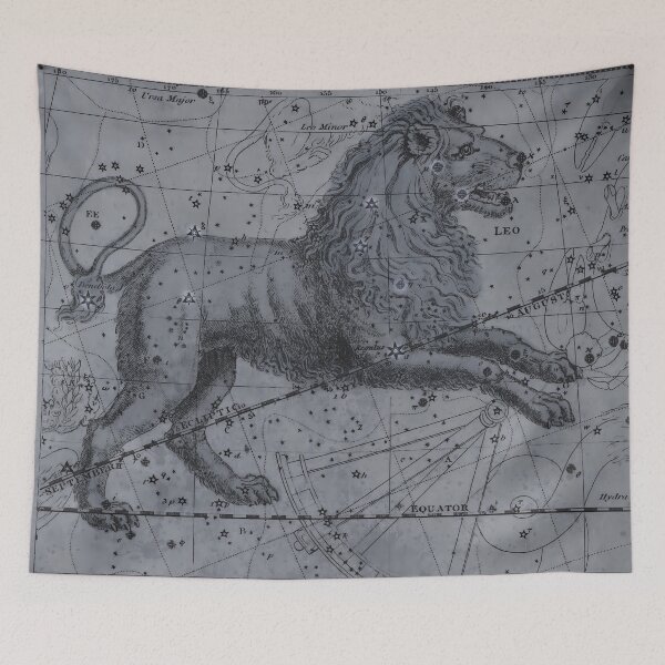 Item preview, Vintage Leo Constellation Star Map  designed and sold by notsweettea.