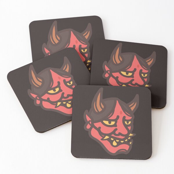 Item preview, Hannya Mask Print, Oni Demon Mask, Japanese Mask designed and sold by Kitsune noh.