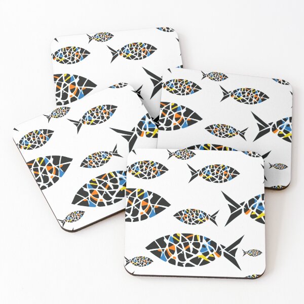 Aperçu de l'œuvre Filets de poisson en mosaïque créée et vendue par Loburart.