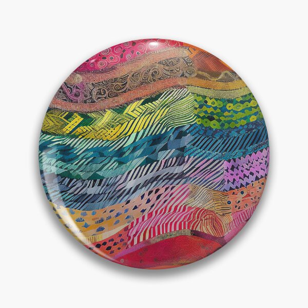 Item preview, Colorful floral pattern wallpaper fabric ornament Spring Cheerful designed and sold by goldufeenstaub.