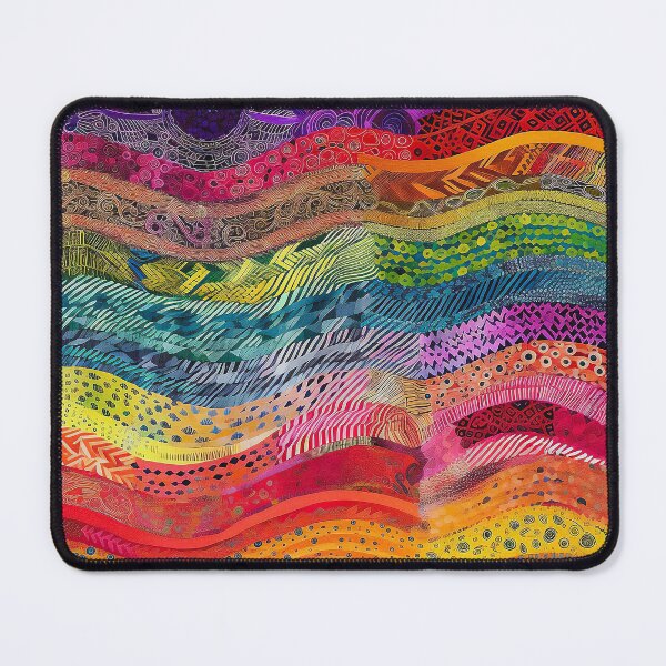 Item preview, Colorful floral pattern wallpaper fabric ornament Spring Cheerful designed and sold by goldufeenstaub.
