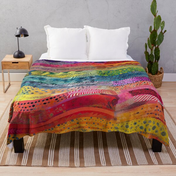 Item preview, Colorful floral pattern wallpaper fabric ornament Spring Cheerful designed and sold by goldufeenstaub.