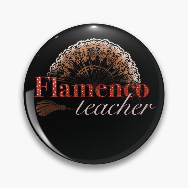 Item preview, flamenco teacher, pattern with fan for dancing designed and sold by Hennagirl.