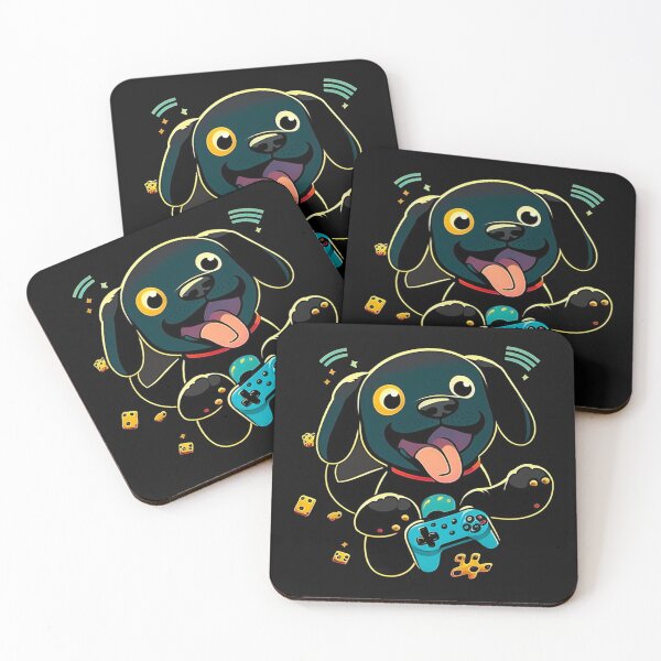 Item preview, funny dog playing vedio game designed and sold by Pawtastic Prints.
